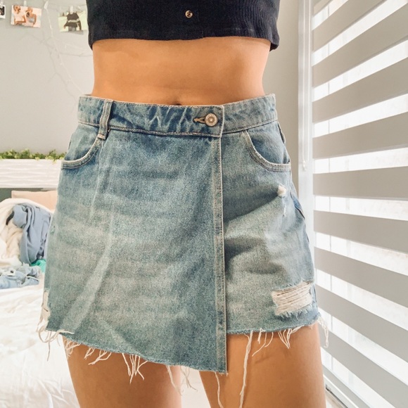 Zara Pants - ZARA denim jean skirt